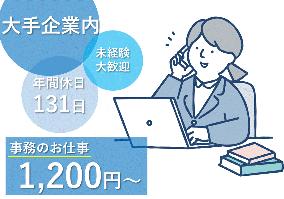 ≪兵庫県尼崎市内での大手企業内での事務のお仕事≫【派遣社員】 イメージ